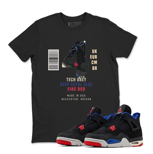 Sneaker Label Shirt to Match Jordan 4 Rare Air, Retro 4 Rare Air Shirt, Rare Air 4s Sneaker Tee