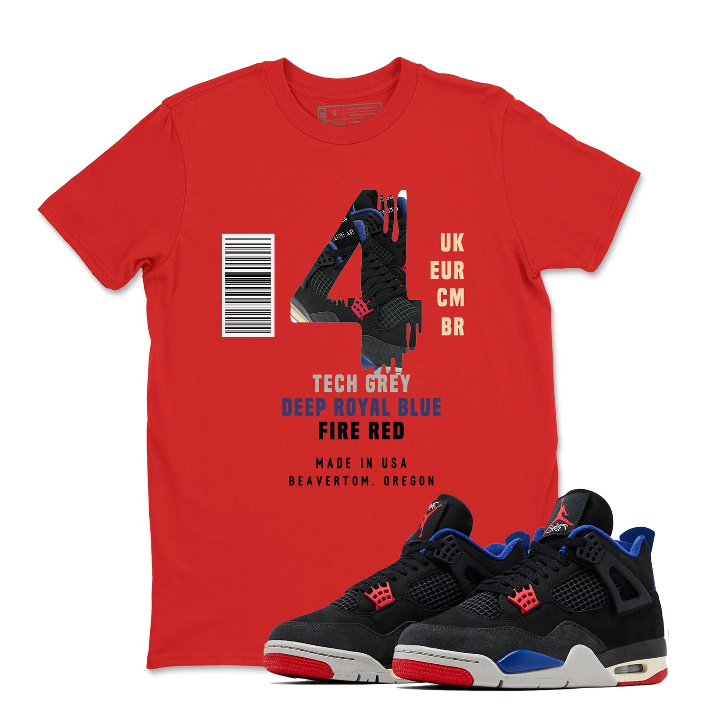Sneaker Label Shirt to Match Jordan 4 Rare Air, Retro 4 Rare Air Shirt, Rare Air 4s Sneaker Tee