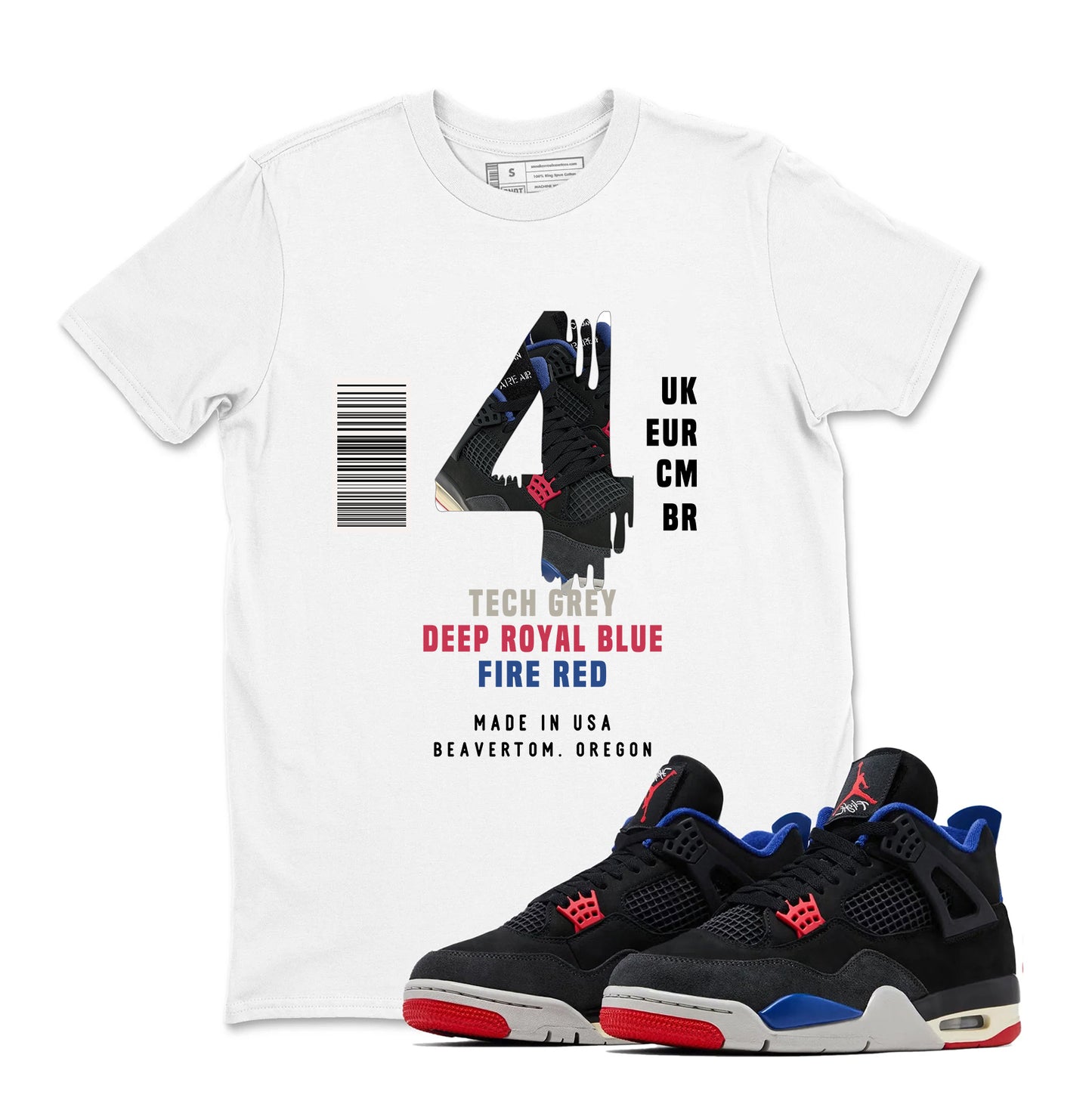 Sneaker Label Shirt to Match Jordan 4 Rare Air, Retro 4 Rare Air Shirt, Rare Air 4s Sneaker Tee